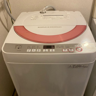 【ネット決済・配送可】格安　SHARP製洗濯機