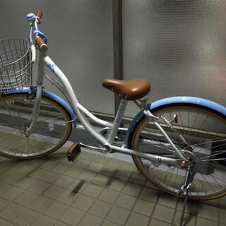 ０円　子供用自転車（ブルー）22インチ