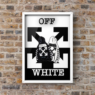 【ネット決済・配送可】⑥ off white オフホワイトパーカ...