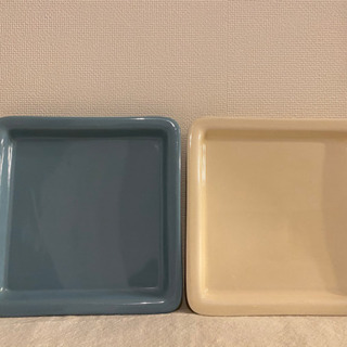 【終了】正方形皿　2枚組