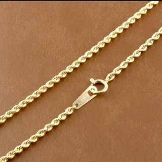 K18ロープチェーンネックレス