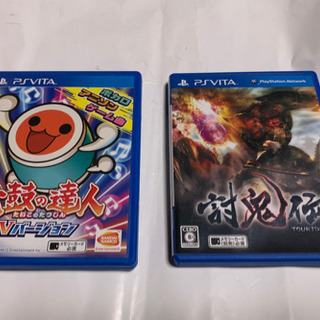 PSVITA.太鼓の達人、討鬼伝、ソフト2本セット