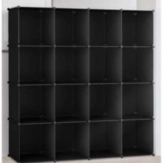 大容量収納ボックス、いろいろ組み合わせ可能ブラック