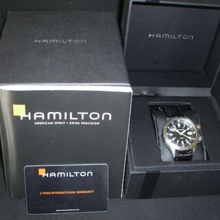 HAMILTON カーキ フィールド メンズ 腕時計 クォーツ 黒文字盤 H744511