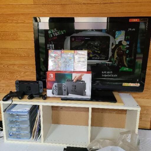 任天堂switch＋無線コントローラ、ソフト3枚