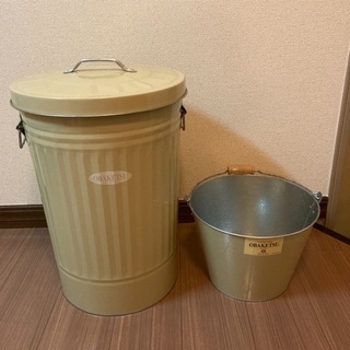 OBAKETSU オバケツ(ゴミ箱) 42ℓ2個　バケツ付き
