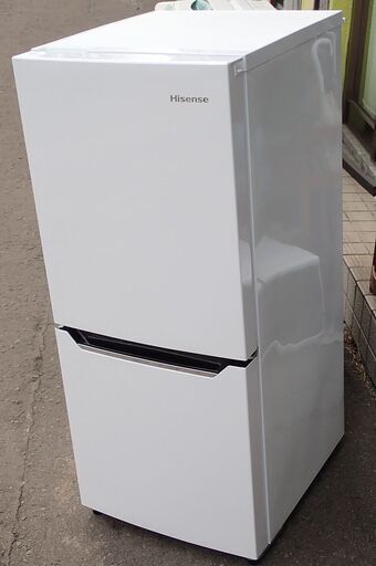 札幌 hisense ハイセンス 2ドア冷蔵庫 130L HR-D1302 2018年製 中古