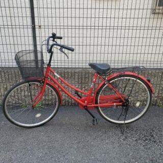 【ネット決済】自転車 26インチ 赤
