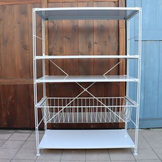 無印良品(MUJI)の人気の4段スチールユニットシェルフ/ワイヤー