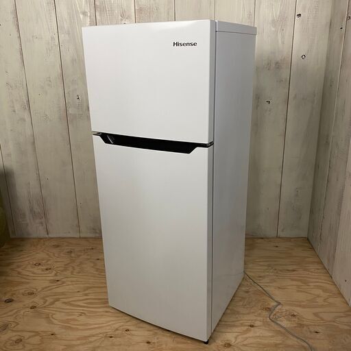 TK 終  Hisense 2ドア 冷凍冷蔵庫 2018年製 120L ホワイト 説明書付き 冷蔵庫 ハイセンス 菊KK