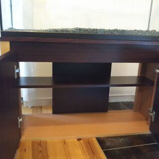 90cmワイドガラス水槽+エーハイムクラシック2215+水槽台+替え