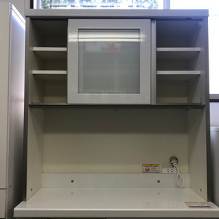 リサイクルショップ八光 田上店 配達・設置OK】ホワイト＆クリーム食器棚
