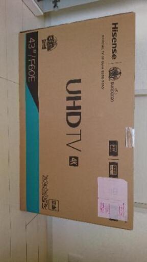 43型4Kテレビ未使用品