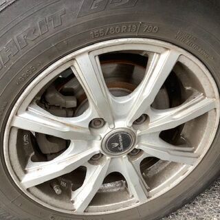 パッソ ヴィッツ カローラバン等 155/80R13 100 スタッドレスアルミ4本 