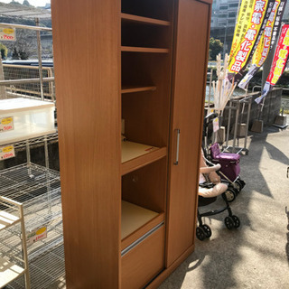 リサイクルショップ八光 田上店 配達・設置OK】ベージュ スライド扉付 