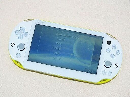 【苫小牧バナナ】動作品◇SONY/ソニー PSVITA PlayStation VITA PCH-2000 ライムグリーン 本体のみ♪