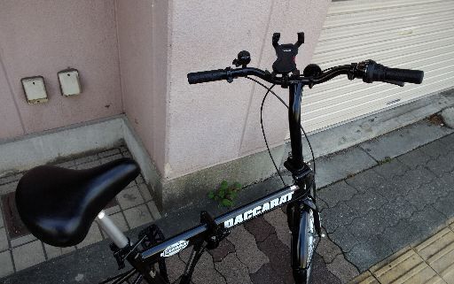 美品☆DACCARAT[ダカラット]20吋折り畳み自転車 外装6段/ブラック 