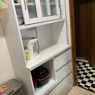 決まりました】キッチンボード 食器棚 幅99cm