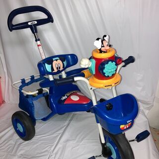 アイデス　ミッキーマウス　ポップンカーゴ　三輪車　ides