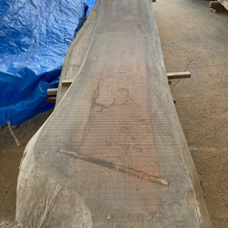 欅 ケヤキ 天板 テーブル用 418×ＭAX79㎝前後×板厚4.3前後（仕上り）