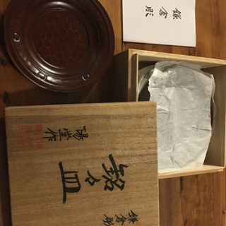 【未使用】鎌倉彫  銘々皿