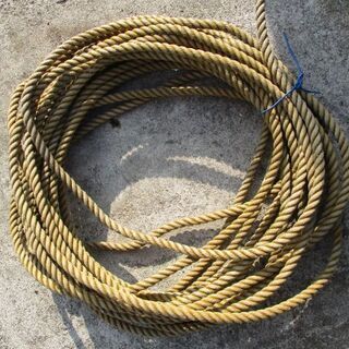 漁具 漁師が使用 水に強いロープ 約18m 1.2cm