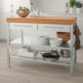 IKEA】キッチン背面の作業台をプチDIYでグレードアップ！厚突板