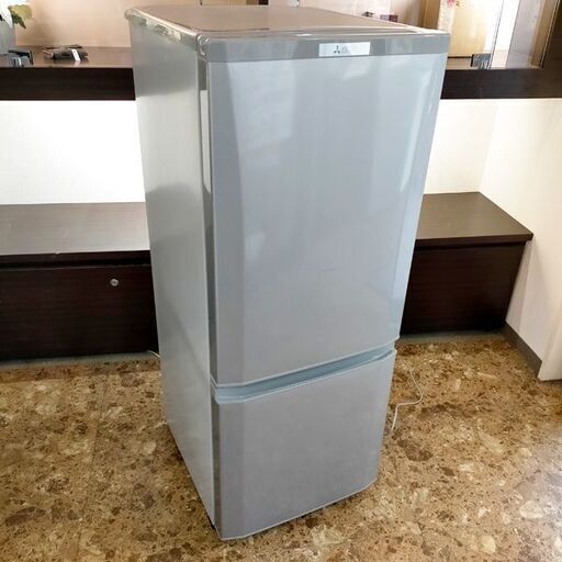 【札幌市内 当方指定日無料配送】三菱 冷凍冷蔵庫 MR-P15A-S 2017年製 146L  店頭引き取り歓迎 ♪