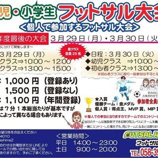 2021年3月幼児・小学生フットサル大会