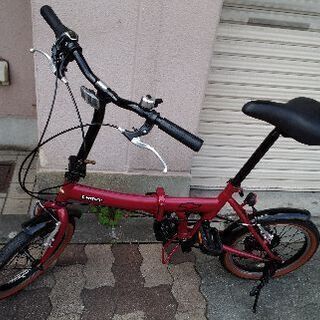 CHEVROLET[シボレー]CHEVY 16吋折り畳み自転車 外装6段/ワインレッド