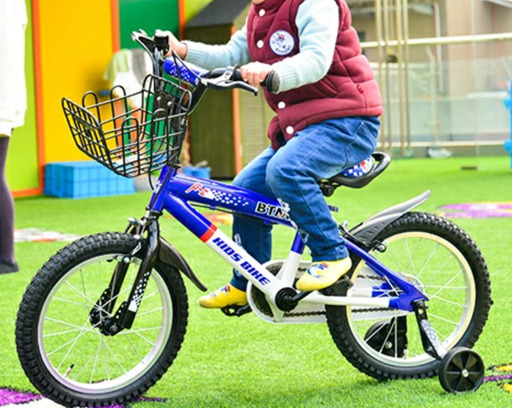 【お取引中】美品　子供　自転車　16インチ　ブルー　キッズ　子ども用