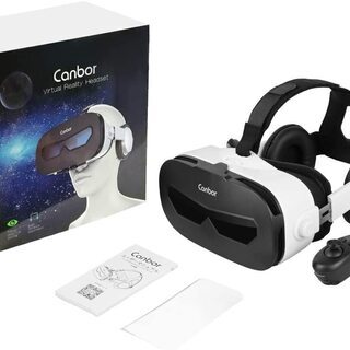【新品】スマホ用 VRヘッドセット  ヘッドホン付き  リモコン付 