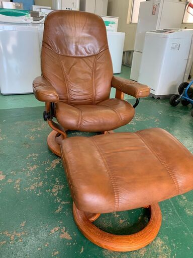 ☆EKORNES☆エコーネス ストレスレスチェア オットマン付 本革 ...