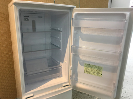 【愛品館江戸川店】SHARP167リットル　2ドア冷凍冷蔵庫「SJ-DA17D-W」（2017年製）お問い合わせID:143-012835-007　配送可