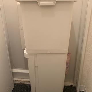 2段式　ゴミ箱　ホワイト