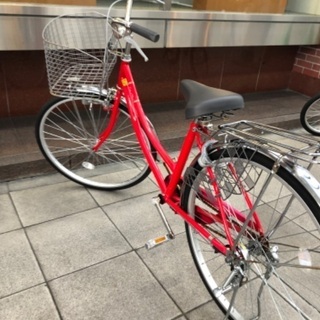 （無料）赤い自転車　26インチ