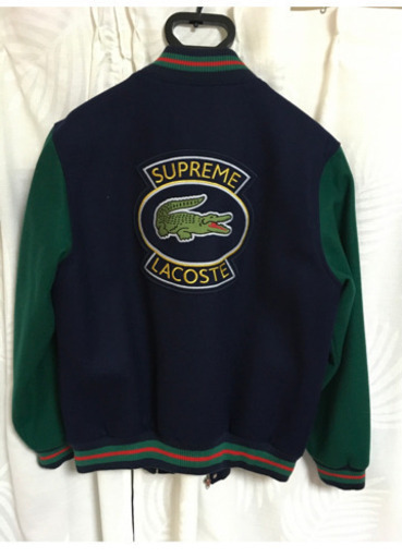 Supreme × LACOSTE wool Varsity Jacket