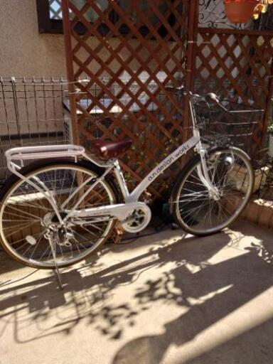 通学･通勤用自転車   27インチ   白  オシャレ