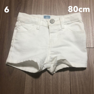 【値下げ】6 中古 80cm babyGAP 短パン ホワイトデ...