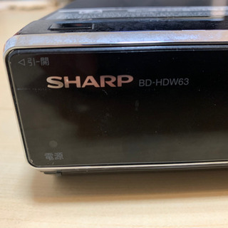 SHARP ブルーレイレコーダー BD-HDW63