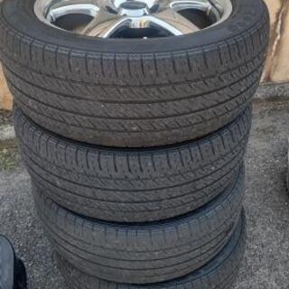 今週限定 深リム 235/50R18 エルグランドE51 タイヤホイール 4本セット 