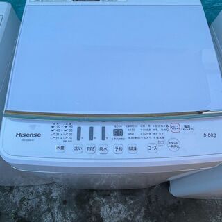 ■都内近郊無料で配送、設置いたします■2018年製　風乾燥付き洗濯機　ハイセンス　HW-G55A-W　5.5キロ■HI02
