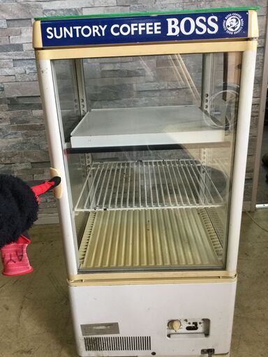 サンデン 温蔵 冷蔵ショーケース 冷蔵庫 両面扉 4面ガラス 業務用 店舗