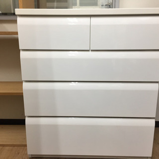 ローチェスト（ホワイト）です。【トレファク東大阪店】 中古チェスト 