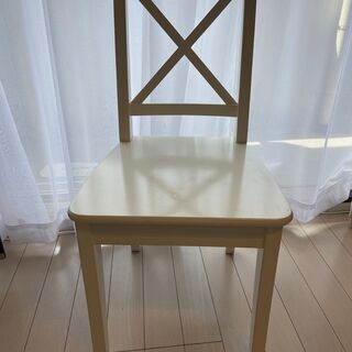 【ネット決済】IKEA イケア INGOLF チェア ホワイト 白