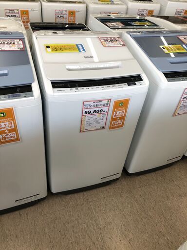 洗濯機探すなら「リサイクルR」❕HITACHI❕ビートウォッシュ❕ゲート付き軽トラ”無料貸出❕購入後取り置きにも対応 ❕R207