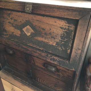 【ネット決済】レトロな古い文机、タンス、茶箪笥、