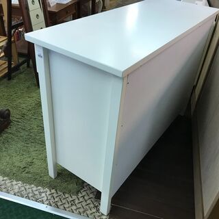 愛品館八千代店】ニトリ ワイド3段チェスト カーシーシリーズ 姫系