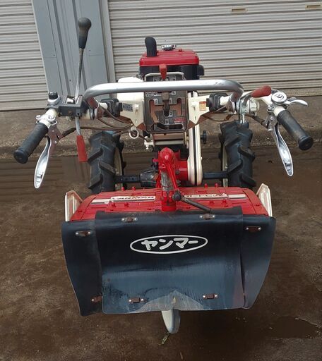 鹿児島発 ヤンマー セル付き ディーゼル耕うん機YA75 タイヤ新品交換済み