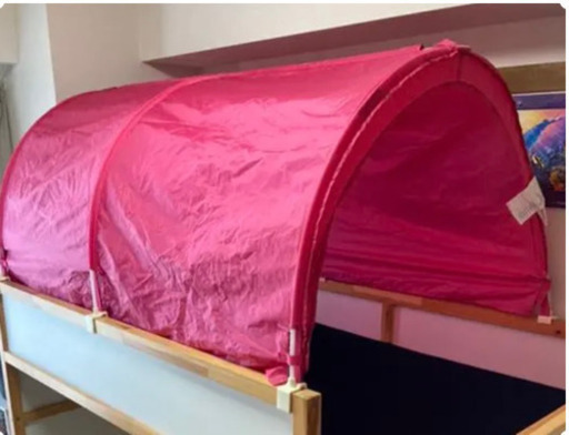 Ikea Kura ベッドテントピンク じゃんけん 八千代緑が丘のキッズ用品 ベッド 家具 の中古あげます 譲ります ジモティーで不用品の処分
